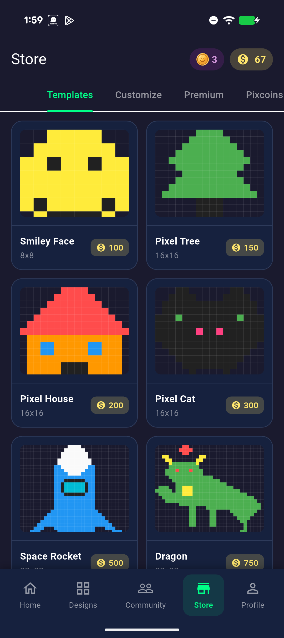 Pixel Walk Store - Browse templates and unlock premium designs